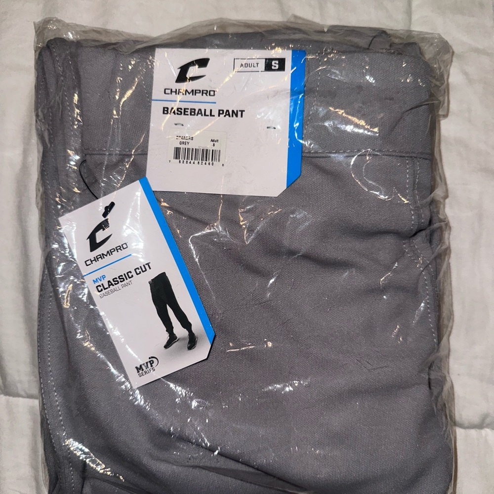 New in Package Gray Baseball Pants for Men